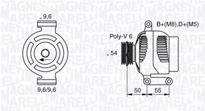 MAGNETI MARELLI 063377024010 -  Генератор